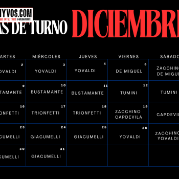 Calendario de las Farmacias de Turno – Diciembre 2025
